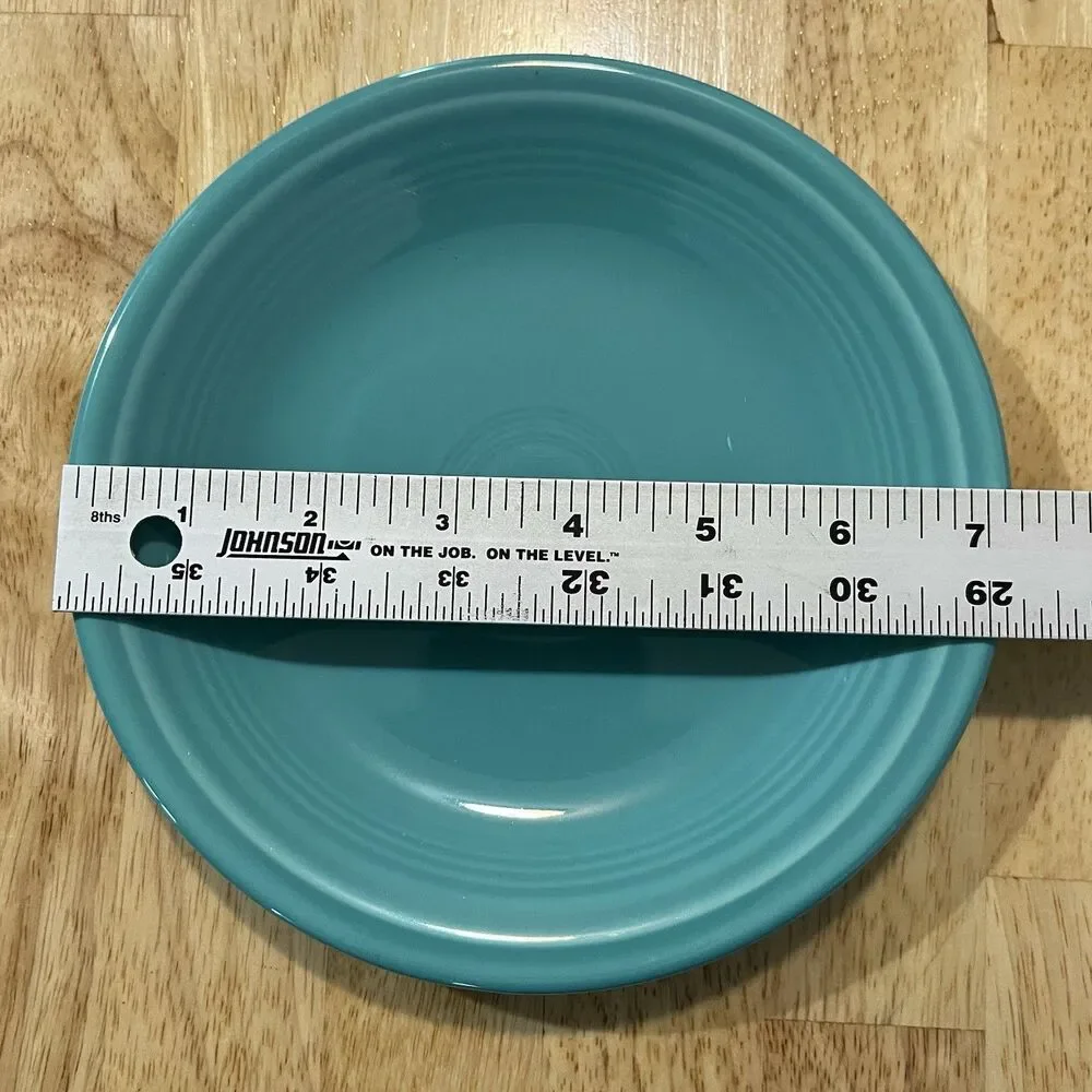 Fiesta Fiestaware Salad Plates Set of 2 Teal Blue 7” USA Dinnerware Vintage